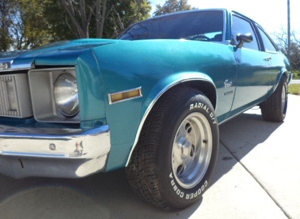 1977 Blue Chevrolet Nova Coupe