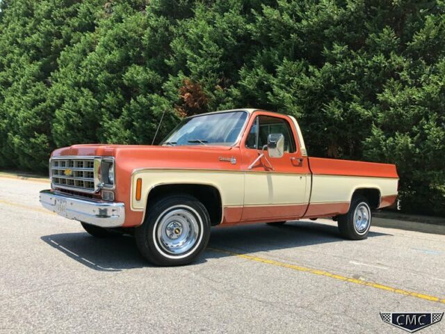 1977 Orange Chevrolet Silverado 1500