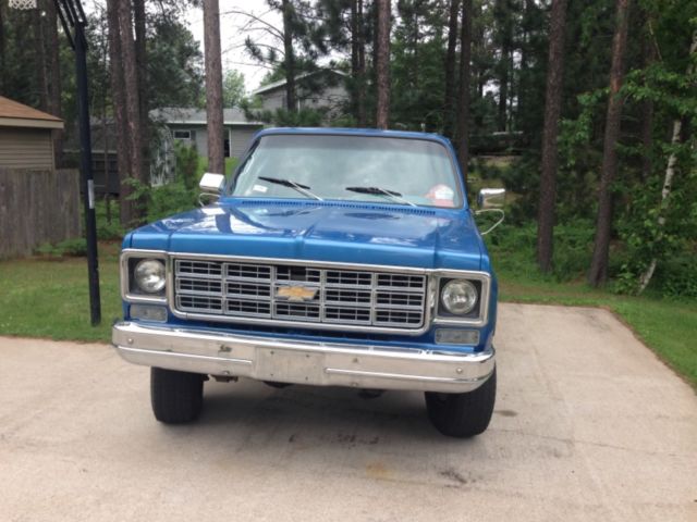 1977 Blue Chevrolet Other Pickups Standard Cab Pickup