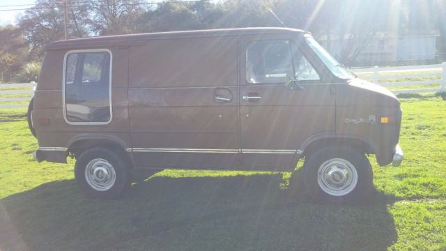 1977 Brown Chevrolet G20 Van Van