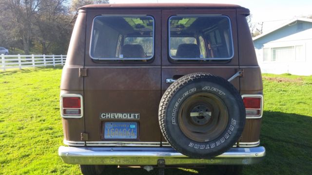 1977 Brown Chevrolet G20 Van Van