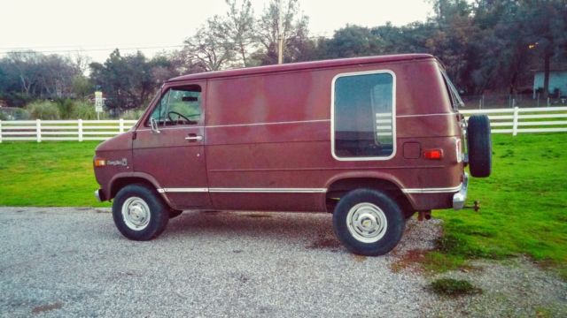 1977 Brown Chevrolet G20 Van Van