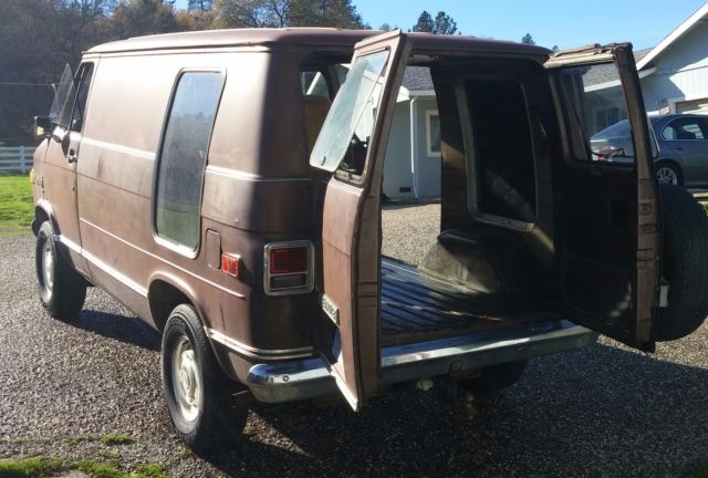 1977 Brown Chevrolet G20 Van Van