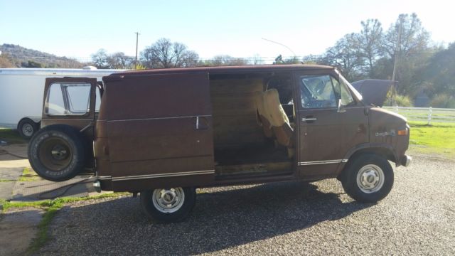 1977 Brown Chevrolet G20 Van Van