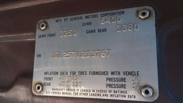 1977 Brown Chevrolet G20 Van Van