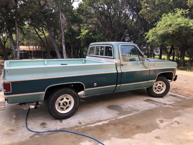 1977 Green Chevrolet Silverado 20 Regular cab