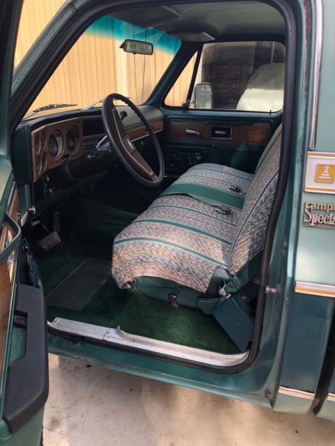 1977 Green Chevrolet Silverado 20 Regular cab