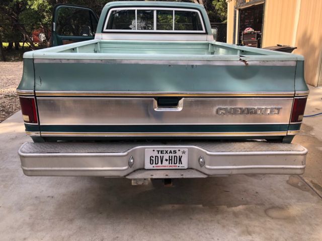 1977 Green Chevrolet Silverado 20 Regular cab