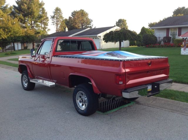 1977 Red Chevrolet C/K Pickup 1500 pickup