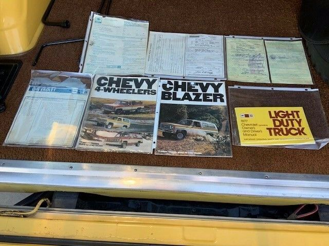 1977 Yellow Chevrolet Blazer