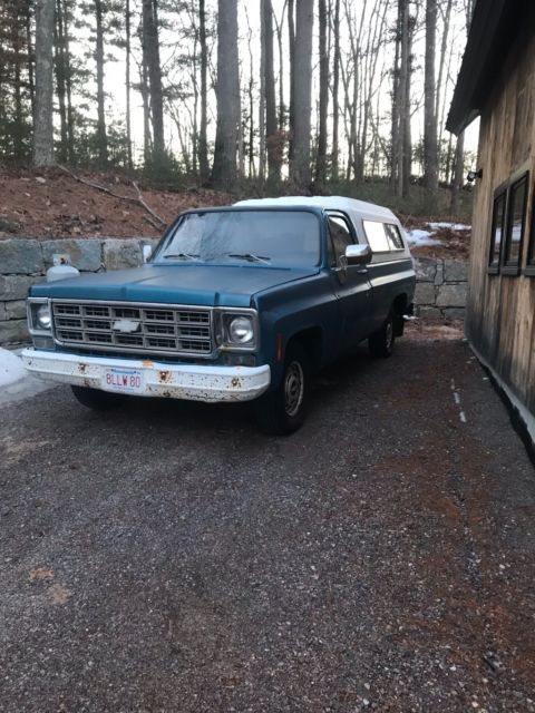 1977 Blue Chevrolet C-10