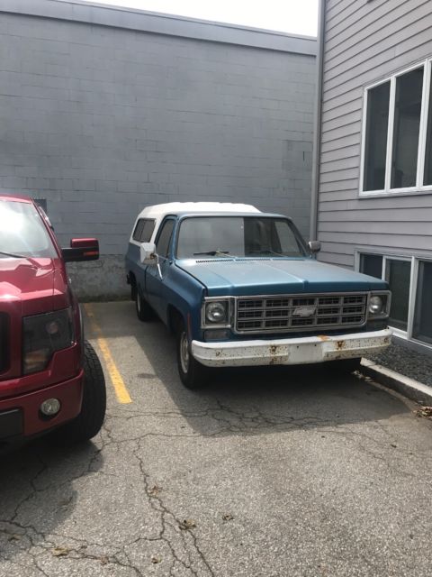 1977 Blue Chevrolet C-10