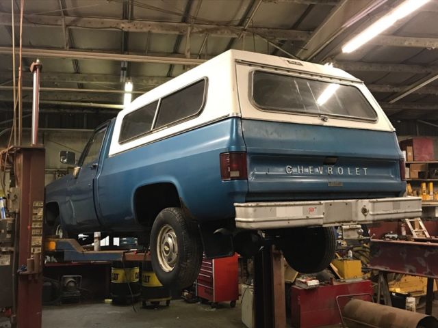 1977 Blue Chevrolet C-10