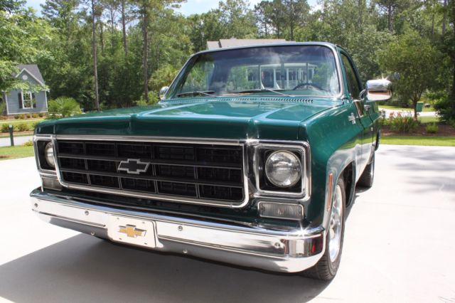 1977 Holly Green Chevrolet C-10 Standard Cab Pickup