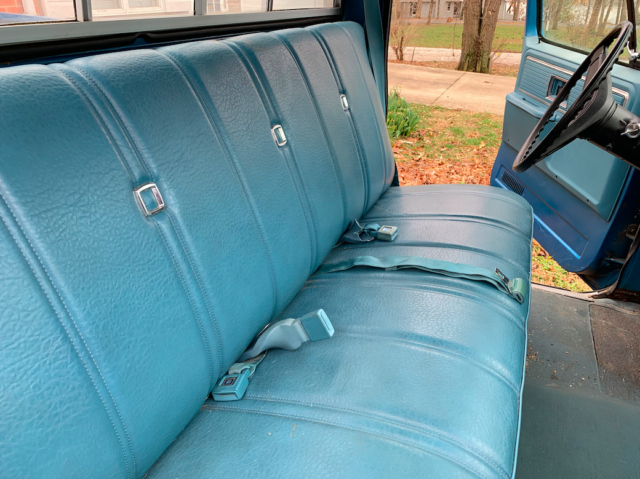 1977 Blue Chevrolet C-10 Standard Cab Pickup