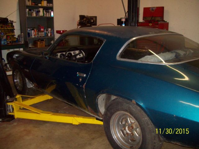 1977 Teal Chevrolet Camaro Coupe