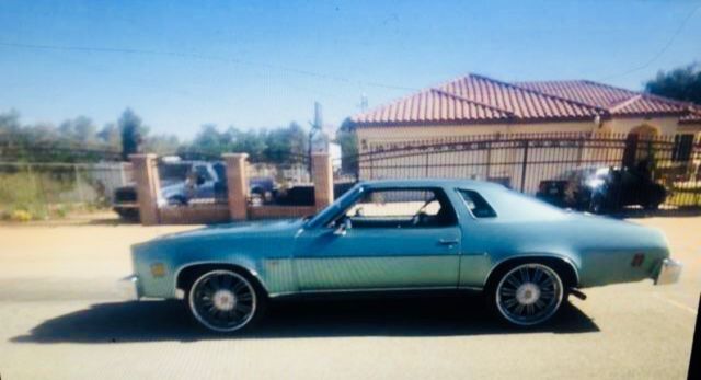 1977 Light teal Chevrolet Chevelle Coupe