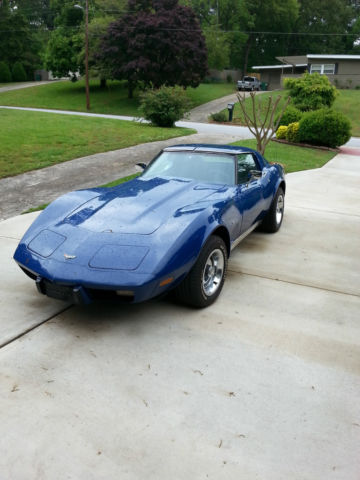 19770000 Blue Chevrolet Corvette Coupe
