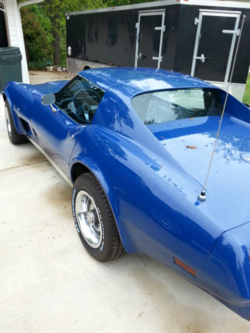19770000 Blue Chevrolet Corvette Coupe