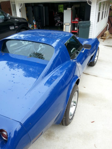 19770000 Blue Chevrolet Corvette Coupe