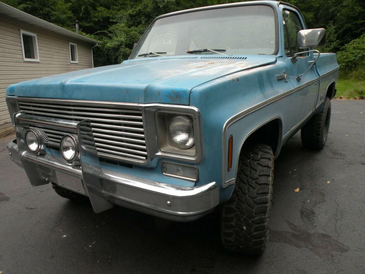 1977 Blue Chevrolet C/K Pickup 1500 Standard Cab Pickup