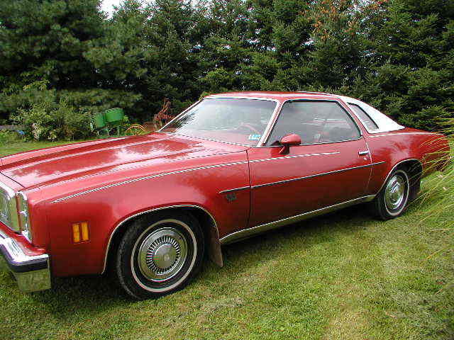 1977 Burgundy Chevrolet Malibu Coupe
