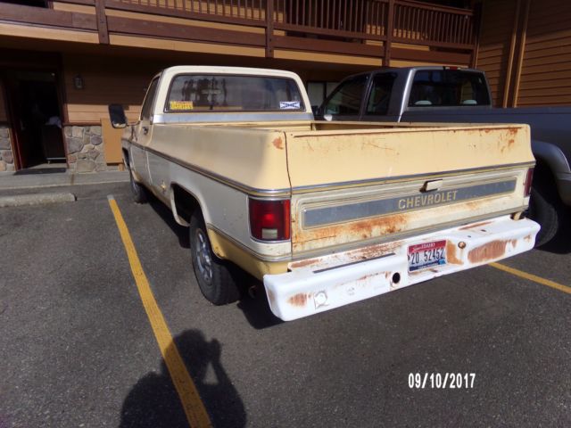 1977 Yellow Chevrolet C/K Pickup 1500 Standard Cab Pickup