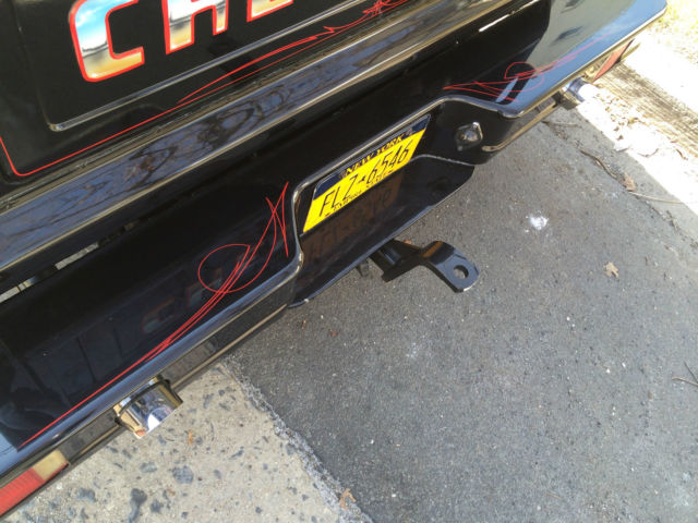 1977 black with flames Chevrolet C-10 side step