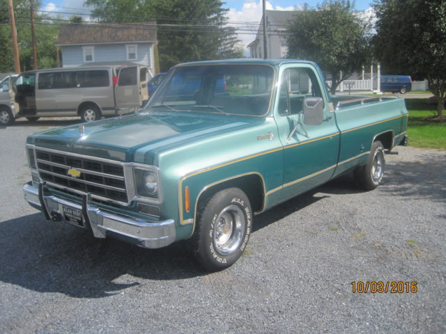 1977 Green Chevrolet C/K Pickup 1500 Standard Cab Pickup