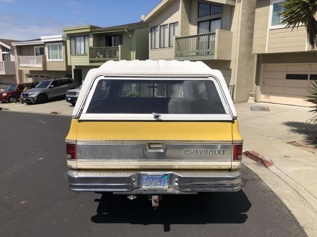 1977 Yellow/white /yellow Chevrolet C-10 Truck