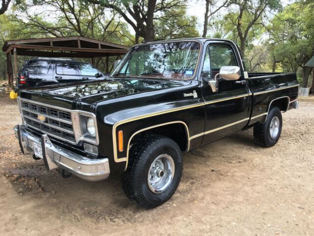 1977 Black Chevrolet C-10 SWB
