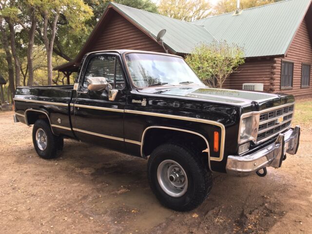 1977 Black Chevrolet C-10 SWB