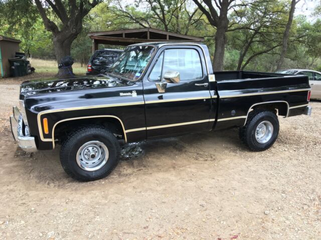 1977 Black Chevrolet C-10 SWB