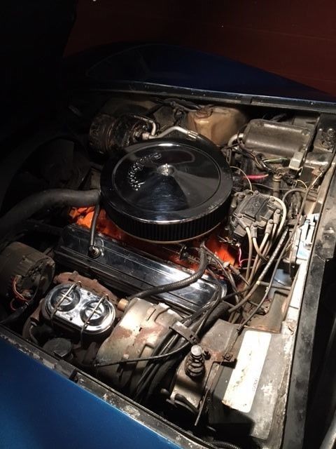 1977 Blue Chevrolet Corvette