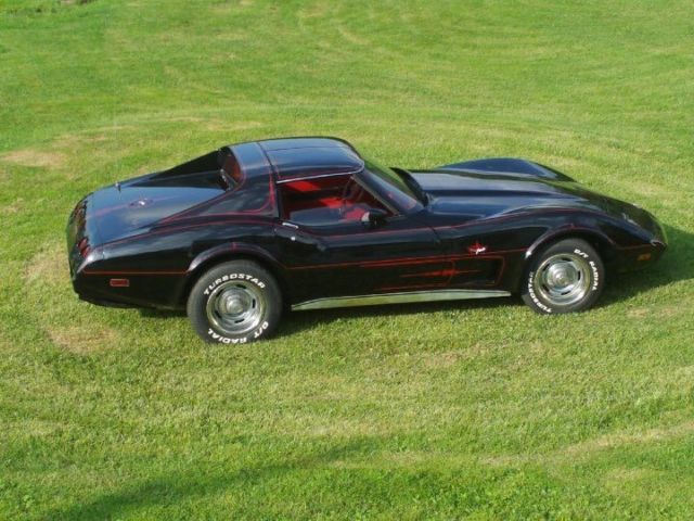 1977 Black Chevrolet Corvette T-tops
