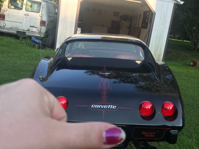 1977 Black Chevrolet Corvette T-tops
