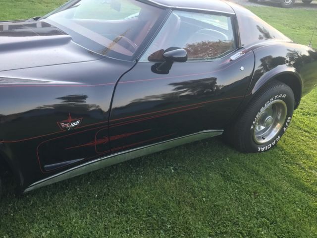 1977 Black Chevrolet Corvette T-tops