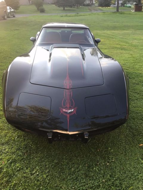 1977 Black Chevrolet Corvette T-tops