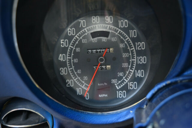 1977 Blue Chevrolet Corvette