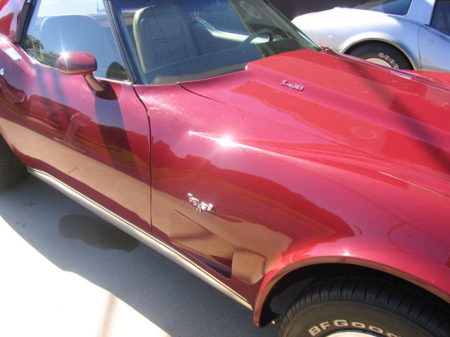 1977 Burgundy Chevrolet Corvette Coupe
