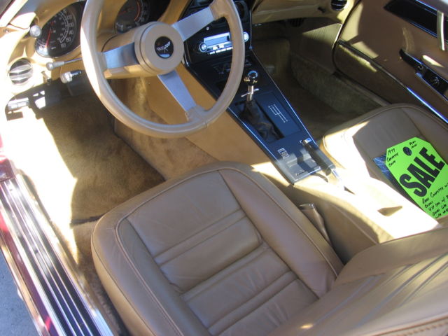 1977 Burgundy Chevrolet Corvette Coupe