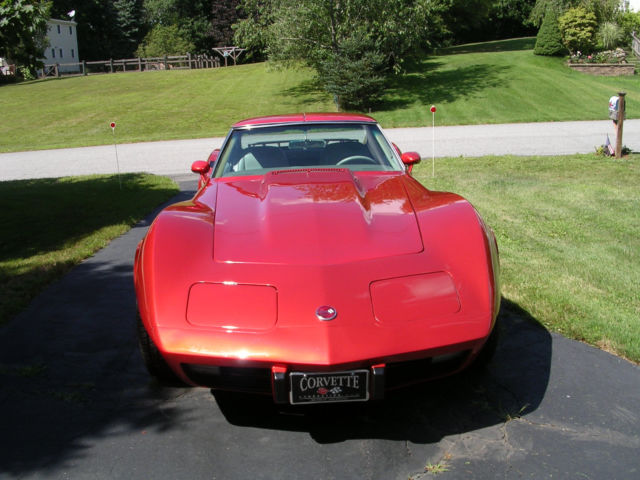 1977 Orange Chevrolet Corvette Coupe
