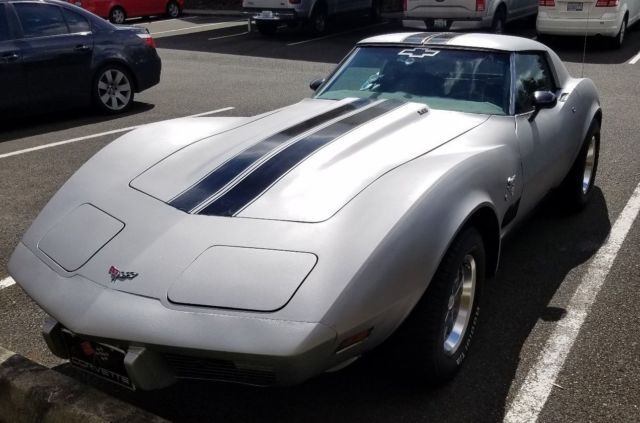 1977 Blue Chevrolet Corvette Coupe