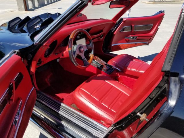 1977 Black Chevrolet Corvette Convertible