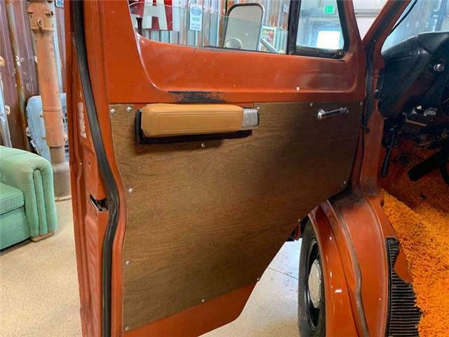 1977 Orange Dodge Ram Van Conversion Van