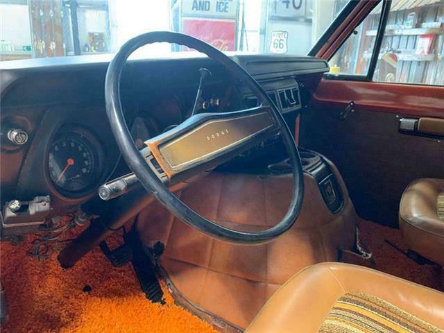 1977 Orange Dodge Ram Van Conversion Van