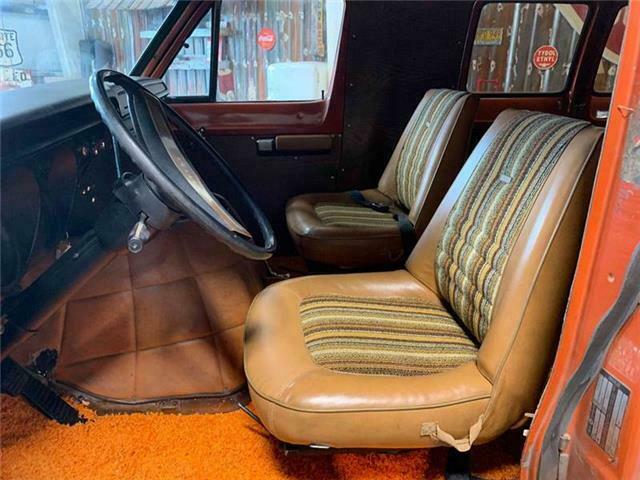 1977 Orange Dodge Ram Van Conversion Van