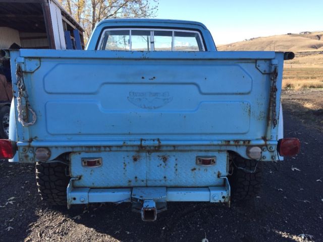 1977 Blue Dodge Ramcharger Stepside pickup Truck