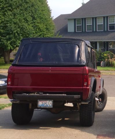 1977 Marroon metallic Ford Bronco Wagon