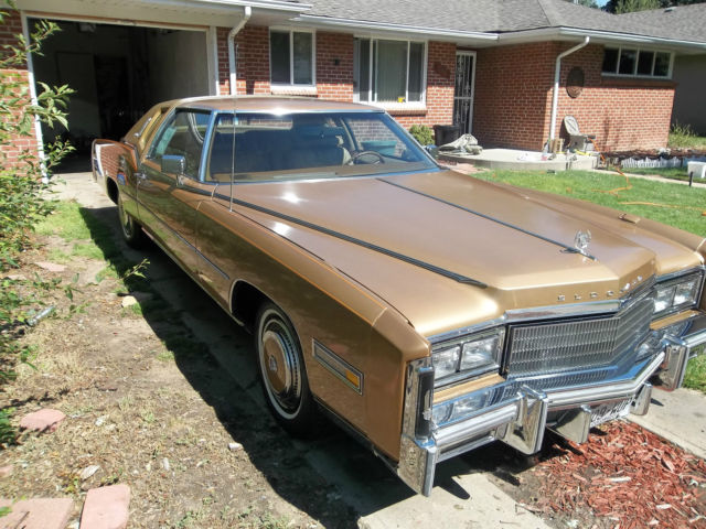 1977 Gold Cadillac Eldorado Coupe